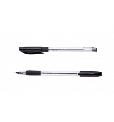 Ручка масляная SLIDE GRIP, 0,5 мм, рез. грип, трехгр.корпус, черные чернила