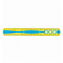 Лінійка пластикова KIDY'GRIP, 30см, двостороння шкала, асорті ( MP.278610 )