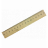 Лінійка дерев'яна 15 см (шовкографія)