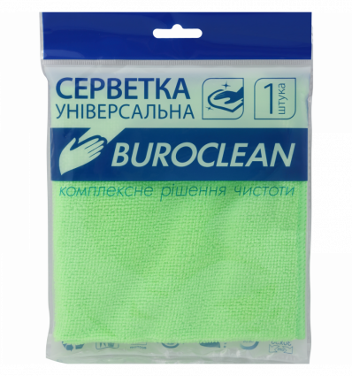 Серветка мікрофібра універсальна Buroclean 30х30 ( 10200122 )