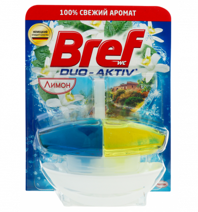 Средство для чистки унитаза Bref Duo-Aktiv Лимон 50мл
