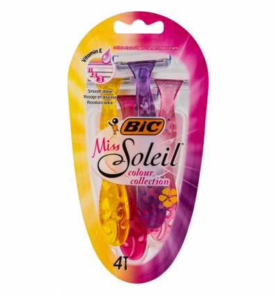Бритва женская BIC Miss Soleil colour collection 4шт