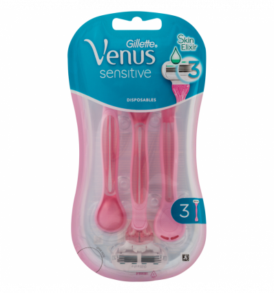 Бритвы Gillette Venus 3 Sensitive одноразовые для женщин 3шт