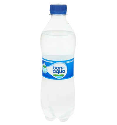 Вода Bonaqua питна сильногазована 0.5л