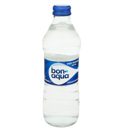Вода Bonaqua питьевая сильногазированная 330мл