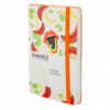 Книга записная Axent Partner BBH Soft Fruits 8212-03-A, A5-, 125x195, 96 листов, клетка, гибкая обло