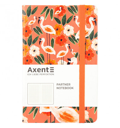 Книга записная Axent Partner BBH Flamingo 8210-02-A, A5-, 125x195, 96 листов, клетка, твердая обложк