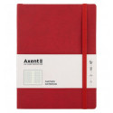 Книга записна Partner Soft L, 190*250, 96 арк, кліт, червон