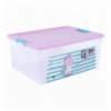 Контейнер "Smart Box" з декором Pet Shop 7,9л., прозорий/рожевий/бірюзовий