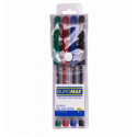 Набор из 4-х гелевых ручек BASIC SET, пласт. корпус, 4 цвета чернил ( BM.8440 )