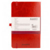 Книга записная Axent Partner Lux 8202-06-A, A5-, 125x195 мм, 96 листов, клетка, твердая обложка, кра