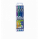 Набір з 4 гелевих ручок GLITTER (з блискітками) і пластиковому пеналі, KIDS Line