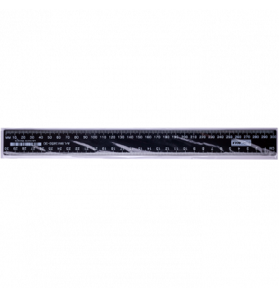 Линейка пластиковая, JOBMAX, 30 см, черная, инд. упаковка ( BM.5830-30 )