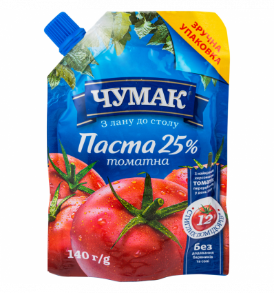 Томатна паста Чумак 25% 140г