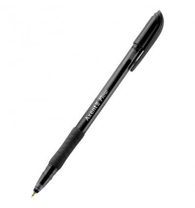 Ручка масляная Axent Flow AB1054-02-A, черная 0.7 мм