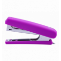 Степлер пластиковий, RUBBER TOUCH, 12 аркушів, (скоби №10), 107х25х54 мм, фіолетовий ( BM.4128-07 )