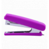 Степлер пластиковий, RUBBER TOUCH, 12 аркушів, (скоби №10), 107х25х54 мм, фіолетовий ( BM.4128-07 )