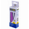 Степлер пластиковый, RUBBER TOUCH, 12 л., (скобы №10), 107х25х54 мм, фиолетовый ( BM.4128-07 )