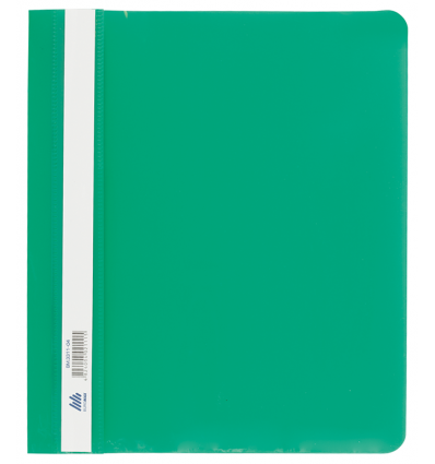 Папка-швидкозшивач з механізмом "вусики", А5, 120/160 мкм, зелена