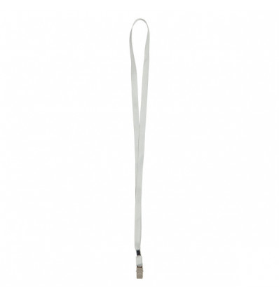 Шнурок для бейджа с металлическим клипом Axent 4532-21-A, белый