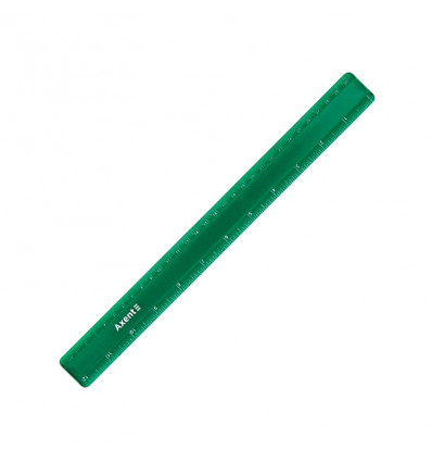 Лінійка пластикова Axent 7530-05-A, 30 см, зелена