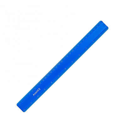 Лінійка пластикова Axent 7530-02-A, 30 см, синя