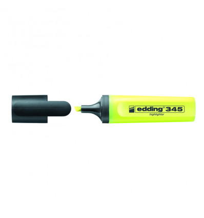 Маркер Highlighter e-345, для виділення тексту на будь-яких видах паперу, на водній основі, жовтого 