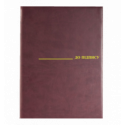 Папка "До підпису", А4, вініл, багряний ( 0309-0019-10 )