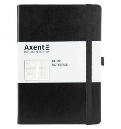 Книга записна Axent Partner Prime 8305-01-A, A5, 145x210 мм, 96 аркушів, клітинка, тверда обкладинка