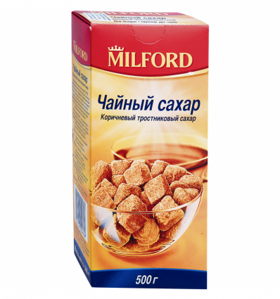 Сахар Milford Чайный коричневый тростниковый нерафинированный 500г