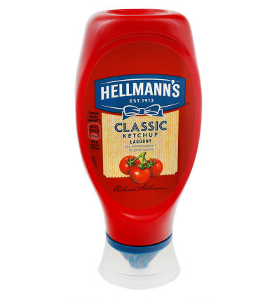 Кетчуп Hellmann`s Classic Лагідний пастеризований 450г