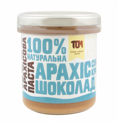 Паста арахісова Том Кранч з чорним шоколадом та сіллю 300г