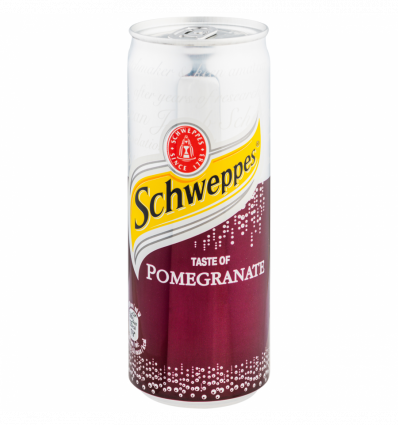Напиток Schweppes Гранат безалкогольный сильногазированный 330мл жестяная банка