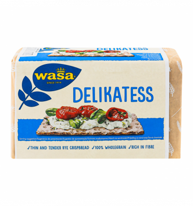 Хлебцы Wasa Delikatess ржаные бездрожжевые 270г