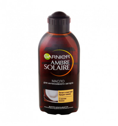 Масло Garnier Ambre Solaire для загара аромат кокоса 200мл