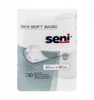 Пеленки гигиенические Seni Soft Basic 60*60см 30шт/уп