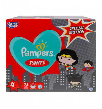 Підгузники Pampers Рants Justice league для дітей 4 9-15кг 72шт/уп