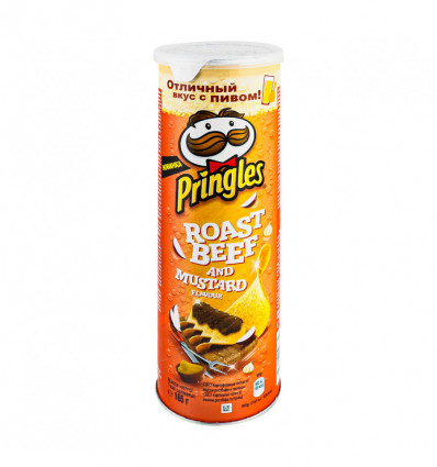 Чипсы Pringles Ростбиф и горчица картофельные 165г