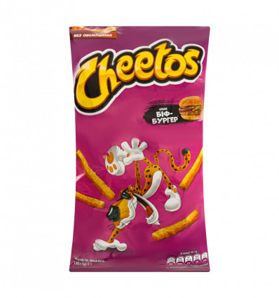 Палички кукурудзяні Cheetos зі смаком біф-бургера 120г