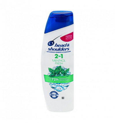 Шампунь Head&Shoulders Свежесть ментола 2в1 225мл