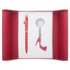 Набор подарочный Heel: ручка шариковая + брелок, красный LS.122012-05