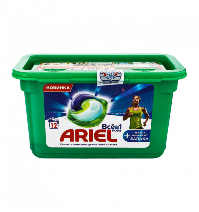 Капсули для прання Ariel Екстра захист від запаху 12*25.1г/уп