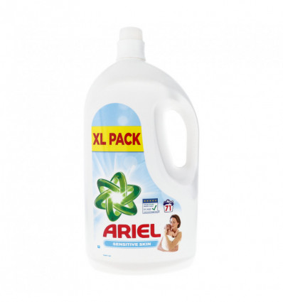 Гель для стирки Ariel Sensitive skin синтетическ жидкий 3905мл