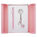 Набор подарочный Heel: ручка шариковая + брелок, розовый LS.122012-10