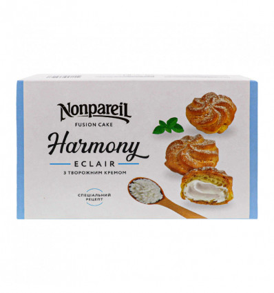 Пирожное Nonpareil Harmony Эклеры с творожным кремом 0.3кг