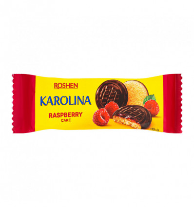 Печиво Roshen Karolina Raspberry з желейною начинкою 135г