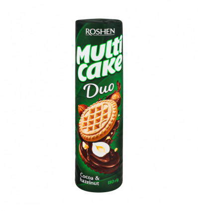 Печиво Roshen Multicake Duo Какао-Горіх цукрове 180г