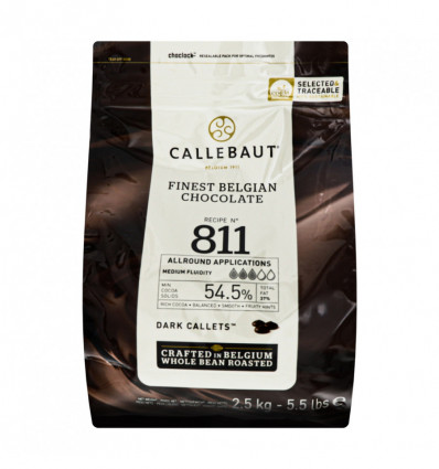 Шоколад Callebaut темный 54.5% 2.5кг