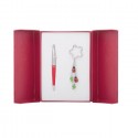 Набір подарунковий Ladybird: ручка кулькова + брелок, червоний LS.122015-05