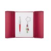 Набор подарочный Ladybird: ручка шариковая + брелок, красный LS.122015-05
